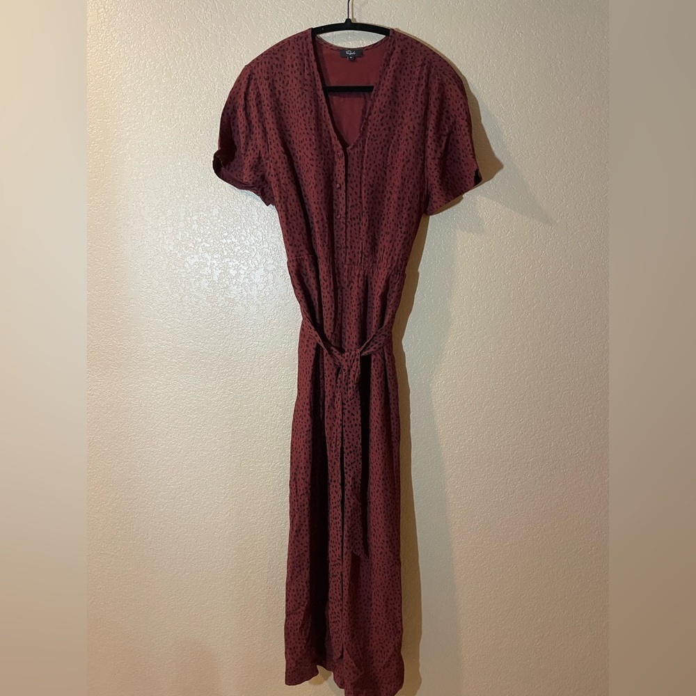 Rails Elegant Burgundy Button-Up Jumper - Picture 1 of 6